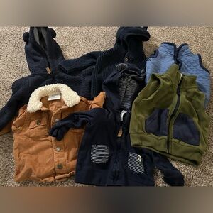 Baby Boy 6 month  Sweater and Jacket Bundle 6 Pieces